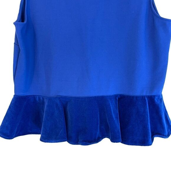 J Crew Velvet Peplum Top - Picture 7 of 7